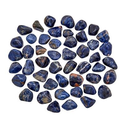 Spotted Blue Sodalite Tumbled Crystal 10-20mm