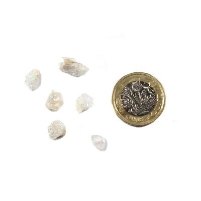 Druzy Angel Aura Mini Clusters 5-8mm, 5 in a pack