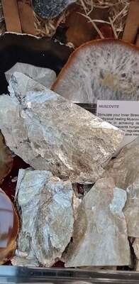 Muscovite - Meditation / Strength &amp; Willpower Large 