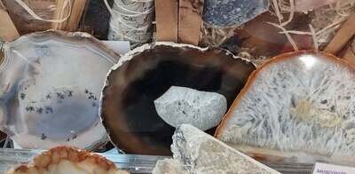 Agate Crystal Slice Large 20cm approx 