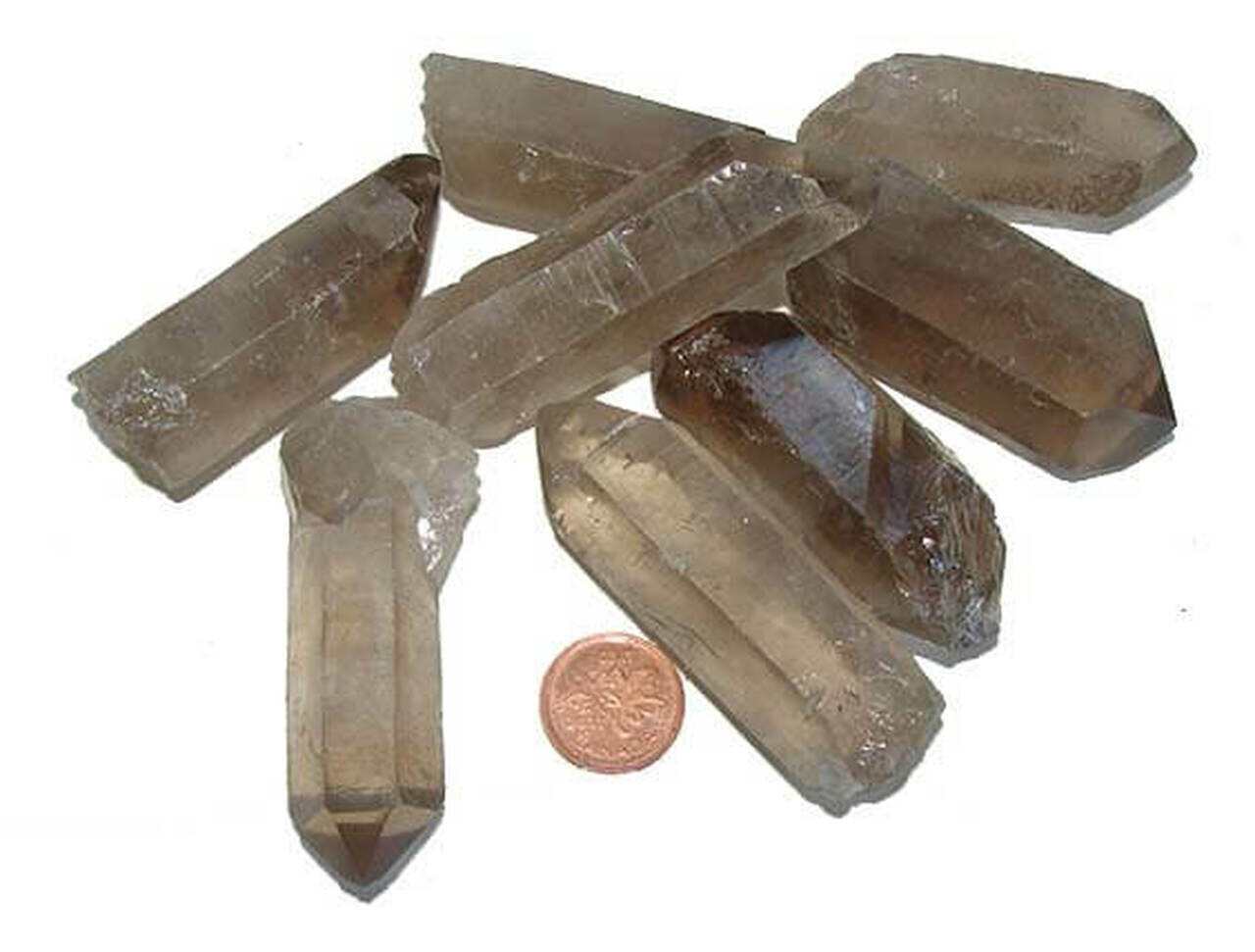 Smokey Quartz Points S/M - Grounding, Letting Go-Surrendering old wounds.