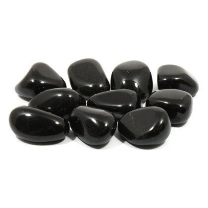 Black Rainbow Obsidian tumbled stones 