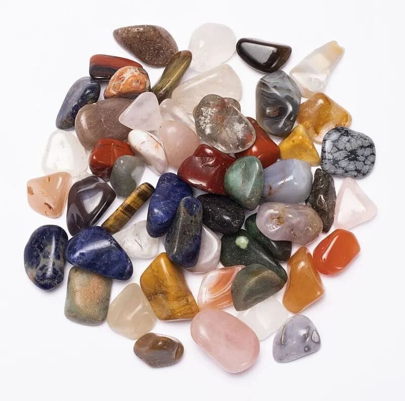 Random Scoop of 5 × Mixed South Africa tumbled stones A quality
