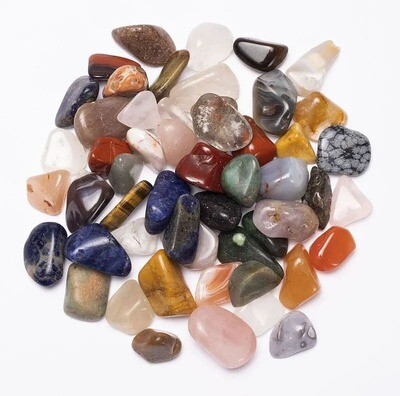Random Scoop of 5 × Mixed South Africa tumbled stones A quality