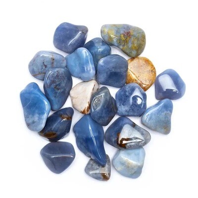 Blue Chalcedony Tumbled Crystal 40 - 60mm