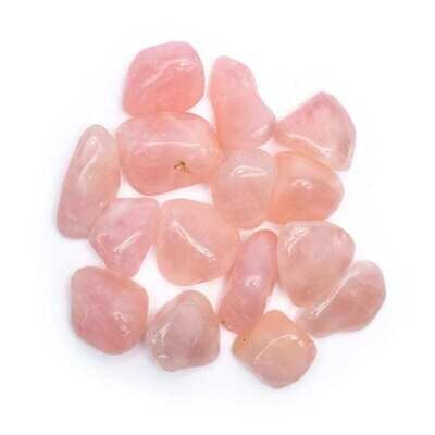 Rose quartz crystal tumbled 