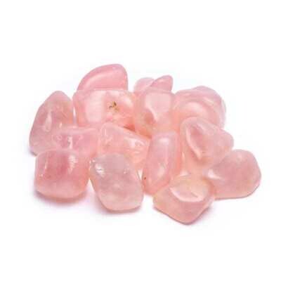 Rose quartz crystal tumbled 