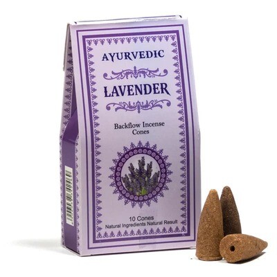 Ayurvedic Lavender backflow incense cones