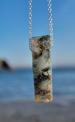 Moss Agate Amulet of Light &amp; New beginning Speed up recovery crystal 