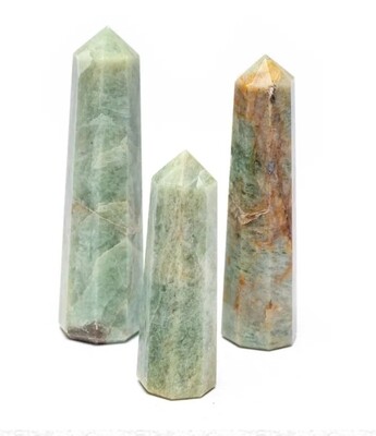 Aquamarine Obelisk Tower - Calming-Healing Green.