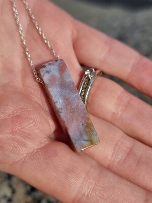 Rhodochrosite "Warm your heart" Amulet Pendant 