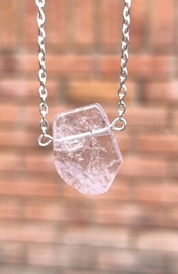 Morganite Amulet of Light  Necklace Pendant 