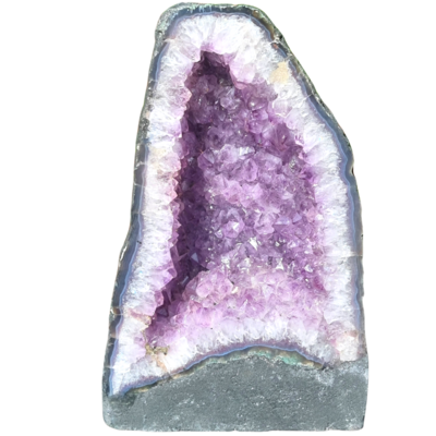 Amethyst Geode Druzy - Amethyst Crystal Cathedral Geode - Raw Amethyst Stone Geode Large