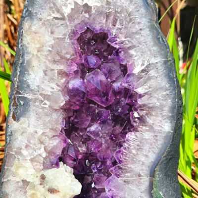 Amethyst Cathedral Geode Druzy Cluster Amethyst Crystal Cathedral Geode - Raw Amethyst Stone Geode Large