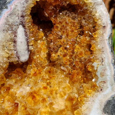 Citrine Cathedral Crystal Cluster Quartz Geode XL