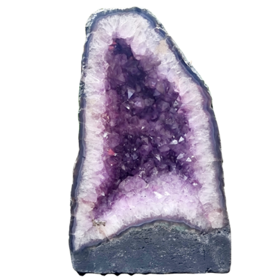 Amethyst Geode Druzy - Amethyst Crystal Cathedral Geode - Raw Amethyst Stone Geode Large