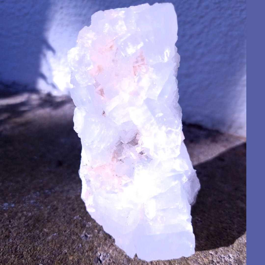 Apophyllite Cluster Crystal Geode