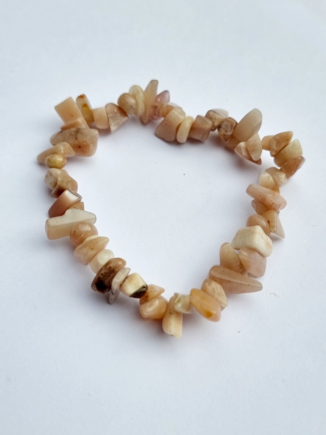 Apricot Moonstone Chip bracelet
