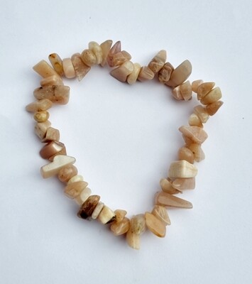 Apricot Moonstone Chip bracelet