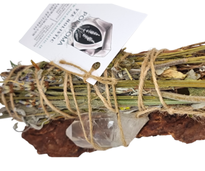 CEDAR SAGE SMUDGE STICK WAND HERBAL CLARITY 6&quot;