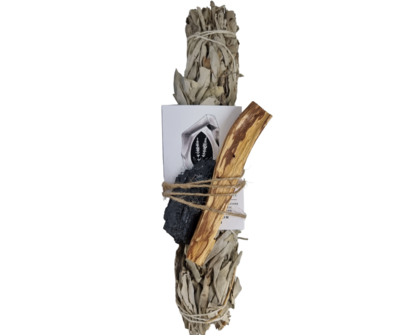 WHITE SAGE SMUDGE XL HOME / OFFICE CLEANSING - PROTECTION SET - 9"- 10"
