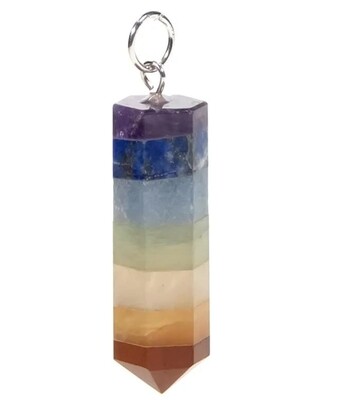 Chakra  Pendant Crystal Necklace 7 chakra stone