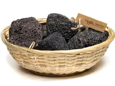 Lava Scrub Stone with hanging cord 