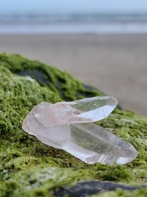 Natural Pink Clear Cluster Quartz Crystals Inner Peace 