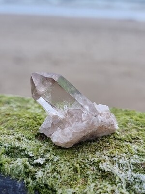 Natural Pink Clear Cluster Quartz Crystals Inner Peace 