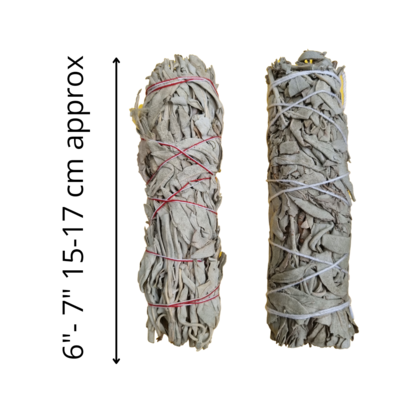 WHITE SAGE SMUDGE STICK SET LARGE 6"- 7" + PALO SANTO 4" +  ANY CRYSTAL ON YOUR CHOICE