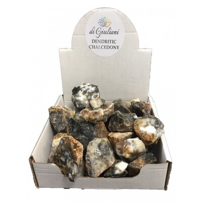 Dendritic Agate Rough Natural. Stone of Stability, Luck and Abundance