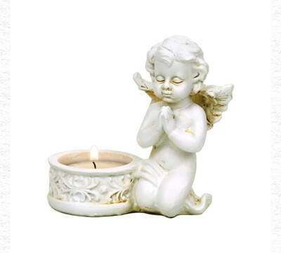 Angel praying Candle holder