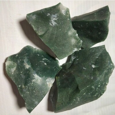 Moss Agate Rough Crystal Natural Stone 