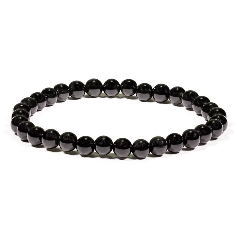 Black Obsidian Natural Stone Bracelet 