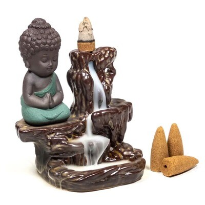 Buddha backflow incense cone burner 
