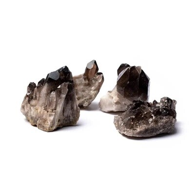 Smoky Quartz Druzy Natural Stone Druzy Cluster Crystal Points 