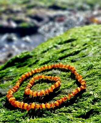 Natural Baltic Amber Multicolour Jewellery Set Adult Necklace &amp; Bracelet