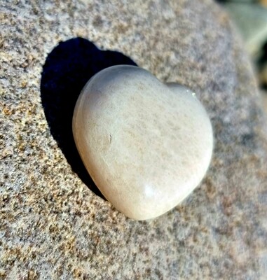Feldspar puff heart. Self-respect, Self-esteem, and Self-awareness +-3cm