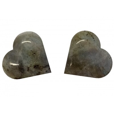 Labradorite crystal Polished Puff Heart