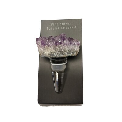 Amethyst Crystal Cluster Bottle Stopper