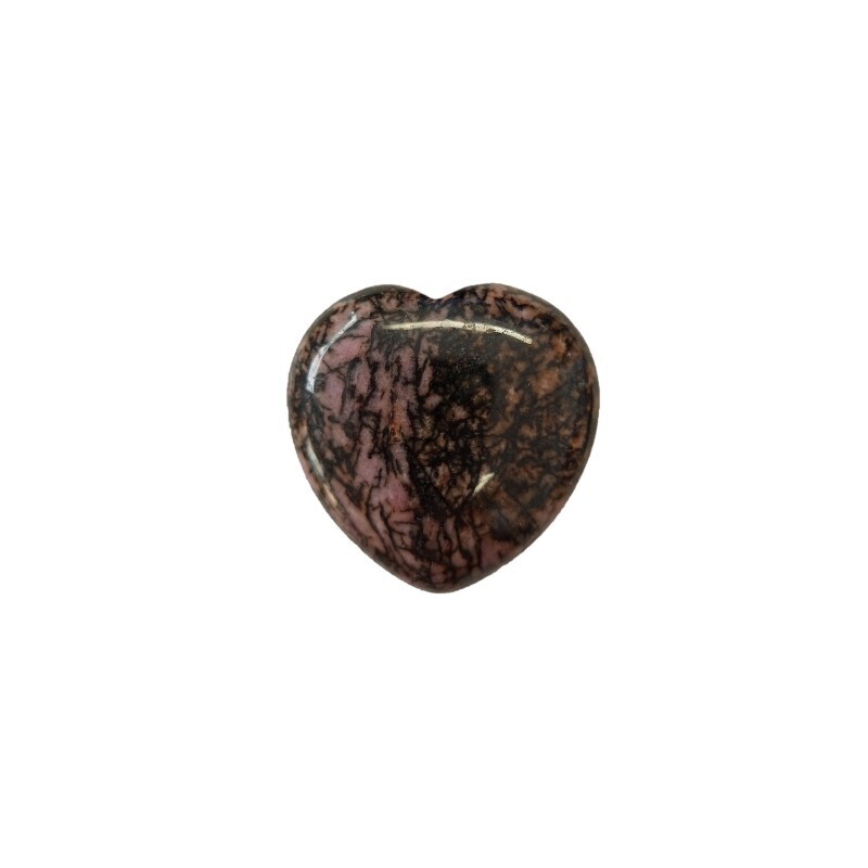 Rhodochrosite Puff Heart