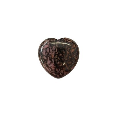 Rhodochrosite Puff Heart