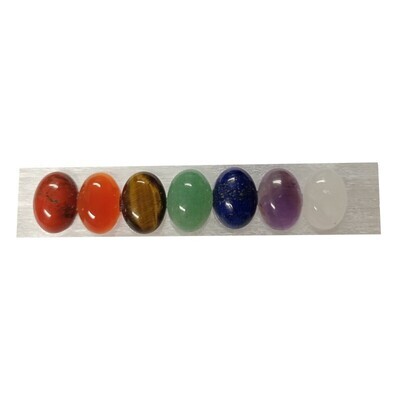 Selenite 7 Chakras Crystal Charging Kit