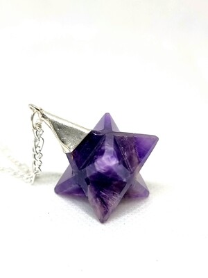 Merkaba Silver Pendant Necklace