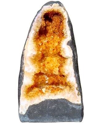 Citrine Crystal Cathedral Cluster Quartz Geode Large