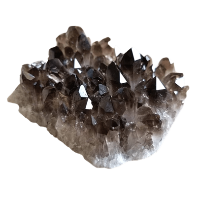Smoky Quartz Druzy Natural Stone Druzy Cluster Crystal Points 
