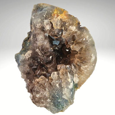 Rough Smoky Quartz Druzy Crystal - Emotional Balance. 