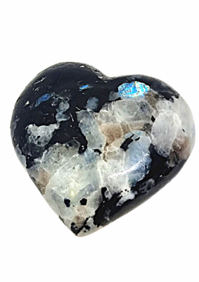 Rainbow Moonstone Crystal Heart Large 