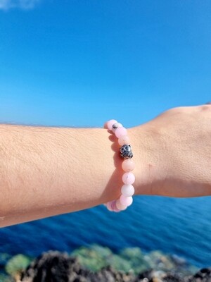 Kunzite Crystal Bead Bracelet +- 8mm