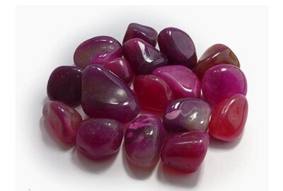 Agate Pink Banded Tumbled Crystal - Strengthening of relationships (20-30mm)
